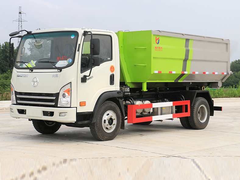 國六大運 藍牌 6方 套臂垃圾車